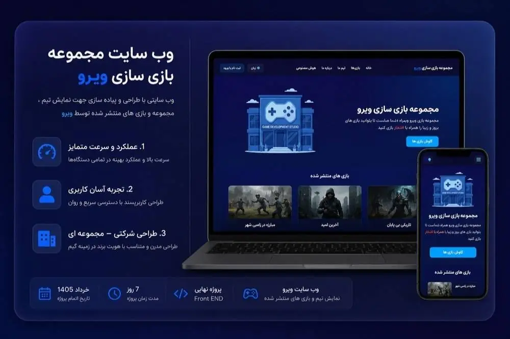 مجموعه بازی‌سازی وِیرو | رایان‌آفرینان نوین - توسعه و ساخت بازی‌های مستقل